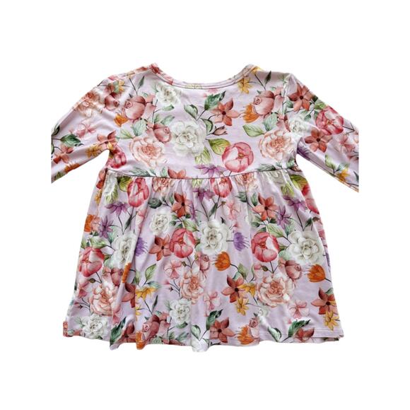 Posh Peanut Bamboo Lilac Floral Top Size 8y - Picture 3 of 5